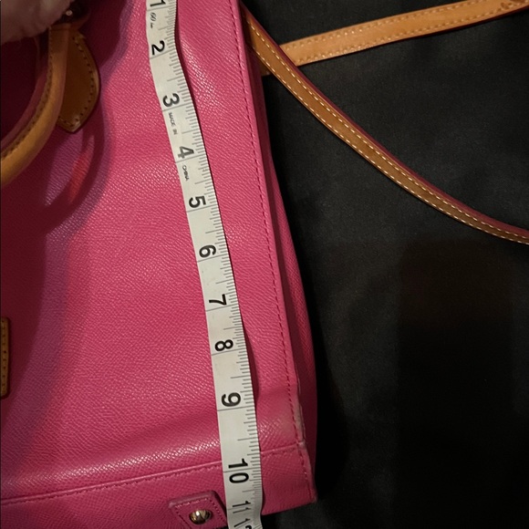 Dooney & Bourke Pink Janine Leather Top Handle and Crossbody Strap Purse - Picture 12 of 13